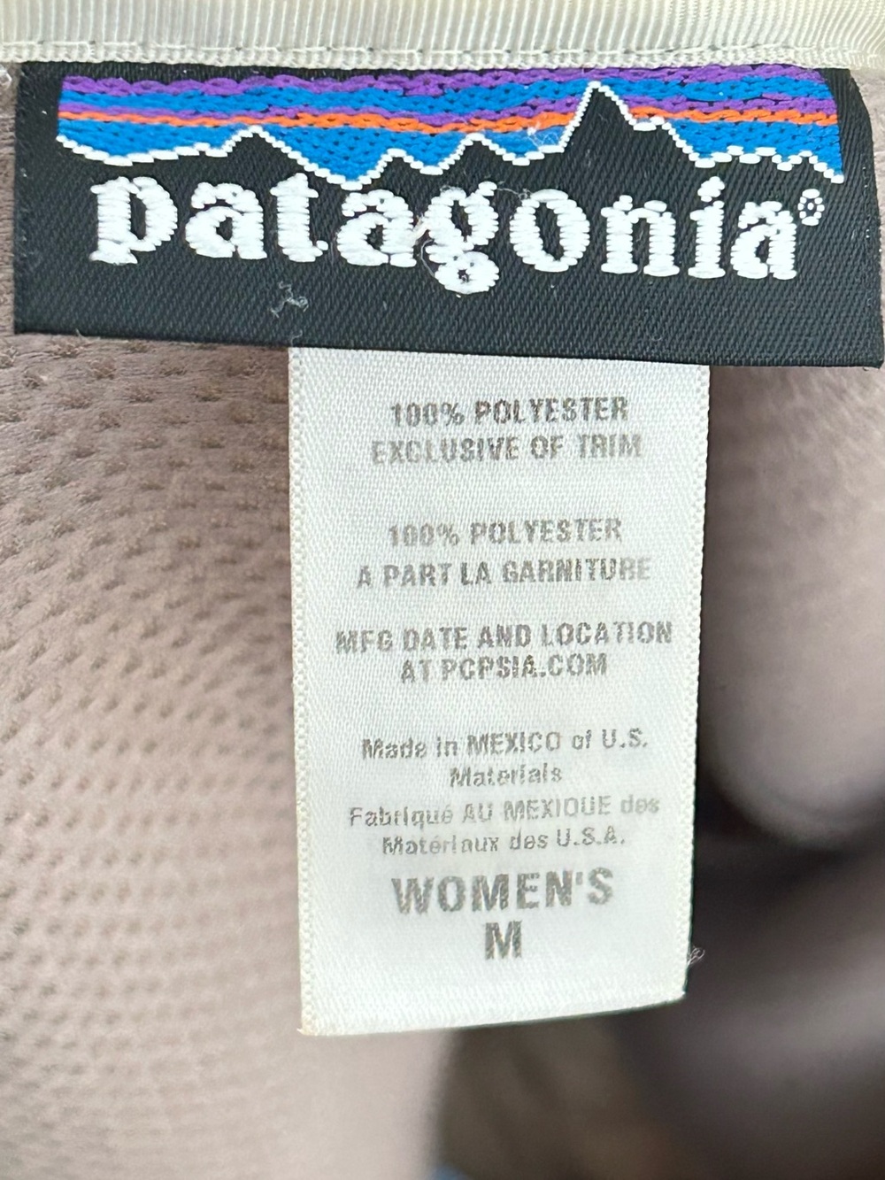 Patagonia Kids Cream Sherpa Puffer Jacket - Full Zip, Sz M - Picture 7 of 7
